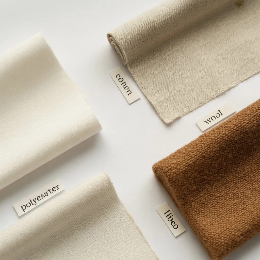 Comparison chart of natural vs synthetic fabrics