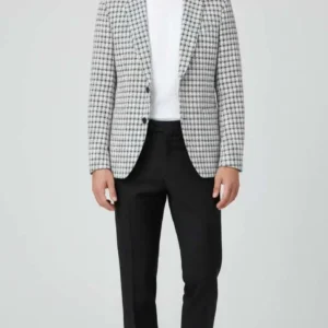 White Print Party wear Blazer