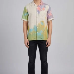 Printed half hand shirt